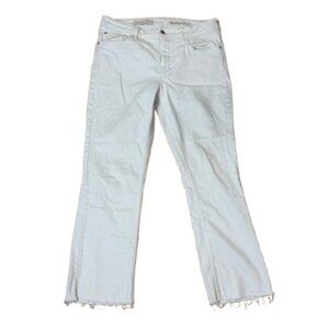 ANTHROPOLOGIE Pilcro High Rise BootCut Denim Jeans Size 31 White